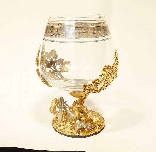 Подарочный бокал для коньяка "Мишки в лесу" купить с доставкой Подарочный бокал для коньяка "Мишки в лесу"