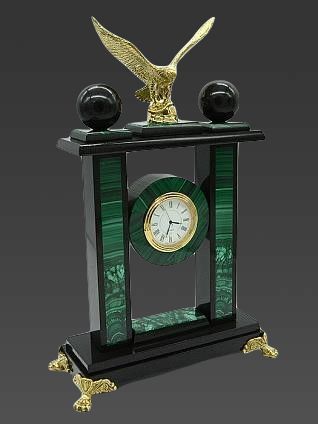 Каминные часы с бронзовой скульптурой "Орел" купить с доставкой Каминные часы с бронзовой скульптурой "Орел"