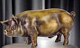 Бронзовая скульптура «Свинья»