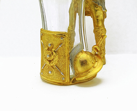 Пивной бокал "Греческий воин" позолота купить с доставкой Пивной бокал "Греческий воин" позолота